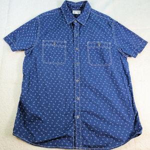 Converse One Star Button Up Shirt large